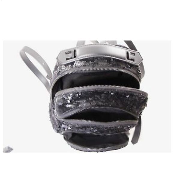 KENDALL + KYLIE Sloane Mini Small Sequin Backpack Black Bag Whimsigoth NWT main image 9
